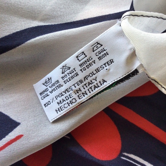 SYMPHONY DAISY PRINT ITALIAN SCARF VINTAGE - Picture 10 of 10